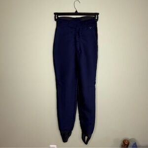 Vtg Schooler women 6 stirrup ski pants Switzerland wool blend made USA stretch